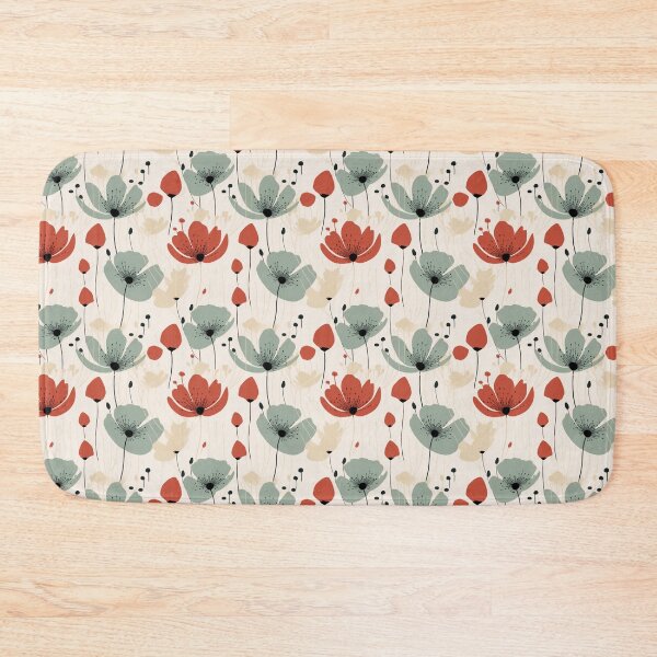 Item preview,  Red Bold Botanical Floral Pattern designed and sold by PetalandPixal.