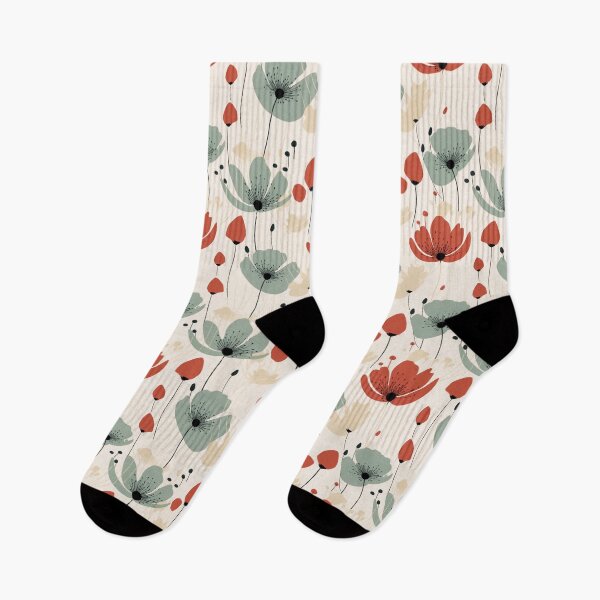 Item preview,  Red Bold Botanical Floral Pattern designed and sold by PetalandPixal.