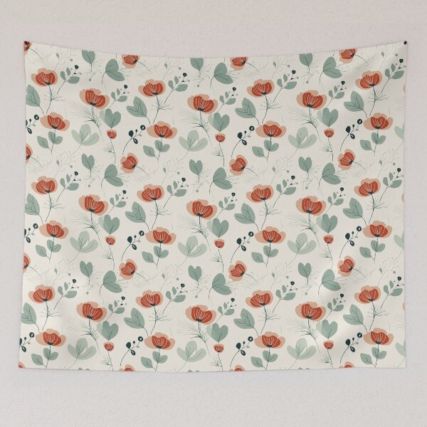 Item preview,  Earthy Neutral Boho Floral Pattern designed and sold by PetalandPixal.