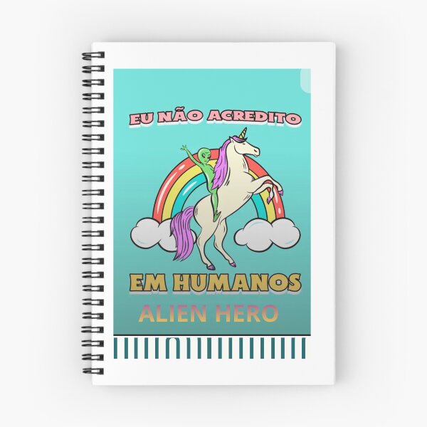 Item preview, Funny Alien Riding Unicorn – “Eu Não Acredito em Humanos” Meme Design designed and sold by ahmedosama2000.