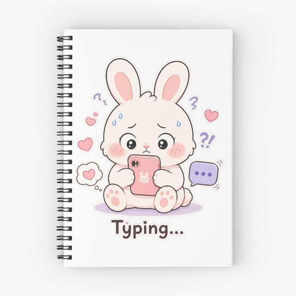 Item preview, Cute Bunny Waiting For Reply Anxiety Mood designed and sold by Sadia  Jannat.
