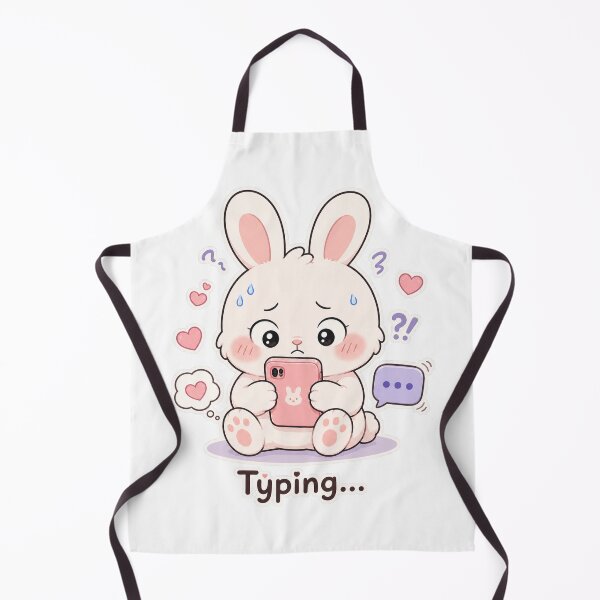 Item preview, Cute Bunny Waiting For Reply Anxiety Mood designed and sold by Sadia  Jannat.