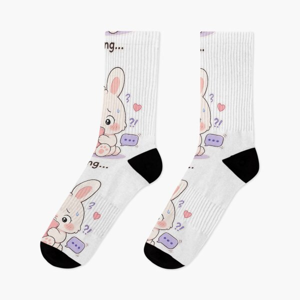 Item preview, Cute Bunny Waiting For Reply Anxiety Mood designed and sold by Sadia  Jannat.