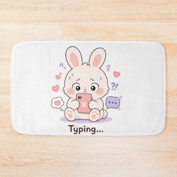 Item preview, Cute Bunny Waiting For Reply Anxiety Mood designed and sold by Sadia  Jannat.