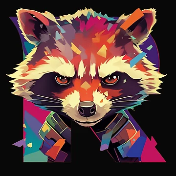 Artwork thumbnail, Space Raccoon by V--I--R