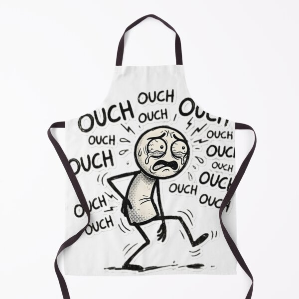 Item preview, Ouch Ouch Ouch – Funny Pain Stickman Meme Relatable Design designed and sold by SoftAuraStudi0.