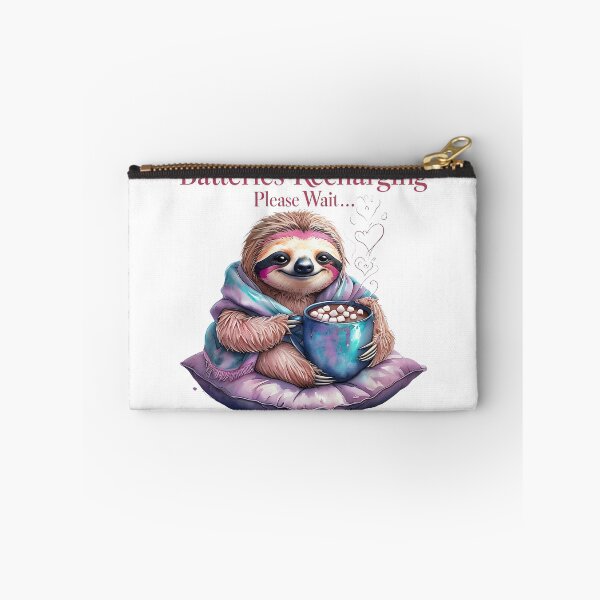 Item preview, Batteries Recharging Sloth - Cozy Cocoa Vibes designed and sold by ArtisticDesignsbyLinda.