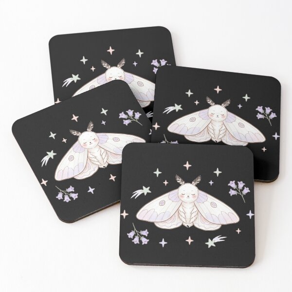 Item preview, Cute Pastel Luna Moth and Stars designed and sold by PastelNightfall.