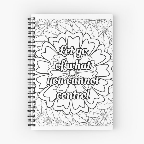 Item preview, Mandala Coloring Page - Let Go of What You Cannot Control - Zen Printable designed and sold by BreathAndColor.