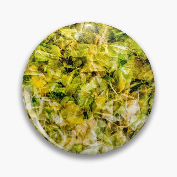 Item preview, Abstract Multiple Exposure of Fallen Yellow and Green Autumn Leaves Creating a Dense Textured Pattern designed and sold by AbulailArt.