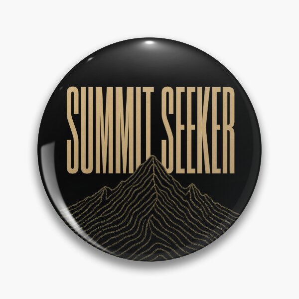 Item preview, Summit Seeker - Gorpcore Topographic Hiking Typography Tee Sticker Mountain Hiker Gift designed and sold by sharifex.