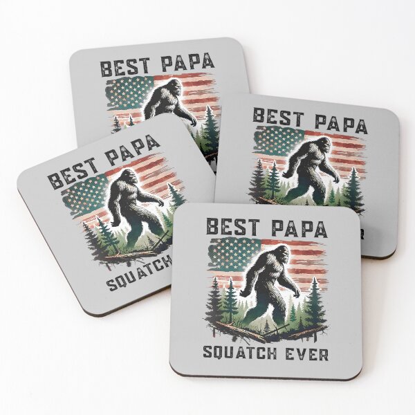 Item preview, Best Papa Squatch Ever Bigfoot Sasquatch daddy Dad Fathers Day designed and sold by FrankIsabel.