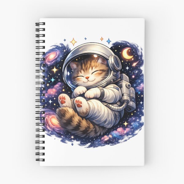 Item preview, Cute Cosmic Cat Astronaut Kawaii Space Cat Art designed and sold by xappy365.