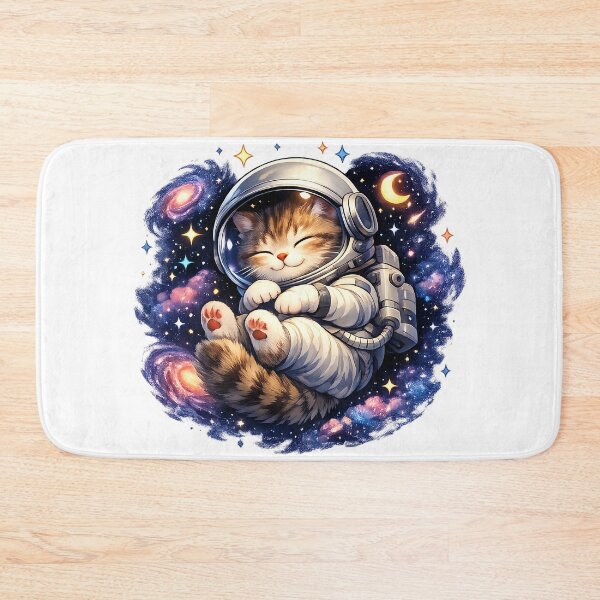 Item preview, Cute Cosmic Cat Astronaut Kawaii Space Cat Art designed and sold by xappy365.
