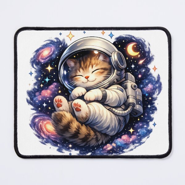 Item preview, Cute Cosmic Cat Astronaut Kawaii Space Cat Art designed and sold by xappy365.