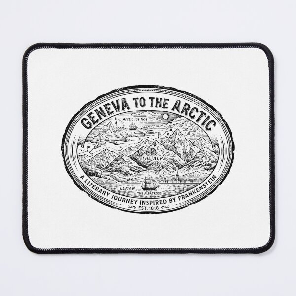 Item preview, Geneva To The Arctic Frankenstein Literary Journey Map designed and sold by Fenay Designs.