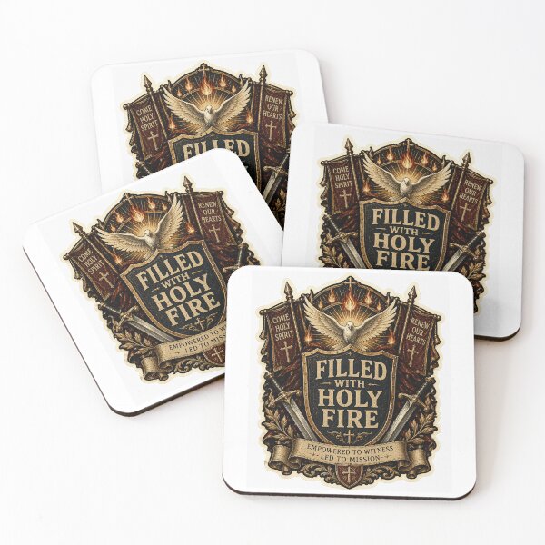 Item preview, Filled With Holy Fire Pentecost Sticker designed and sold by Airimo.