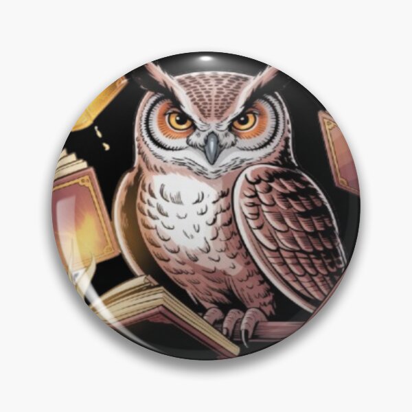 Item preview, Wise Owl with Floating Magic Books designed and sold by DailySparks.