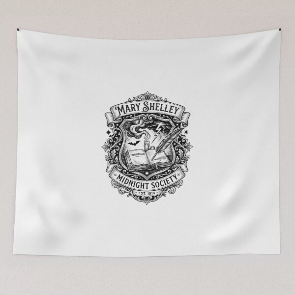 Item preview, Mary Shelley Midnight Society Frankenstein Dark Gothic Crest designed and sold by Fenay Designs.