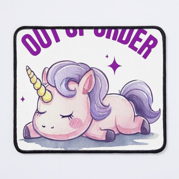 Item preview, Out Of Order Till September - Sleepy Chibi Unicorn designed and sold by ArtisticDesignsbyLinda.