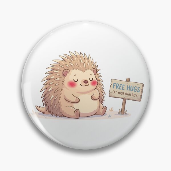 Item preview, The Ouch Potato Funny Cute Porcupine Free Hugs designed and sold by Petzzz.