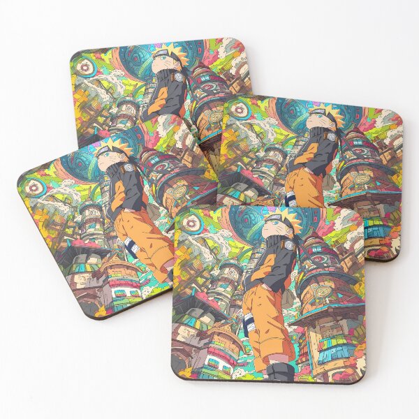 Item preview, Orange Ninja Hero Inspired Anime Cityscape – Vibrant Shonen Aesthetic Art designed and sold by Dyan4.
