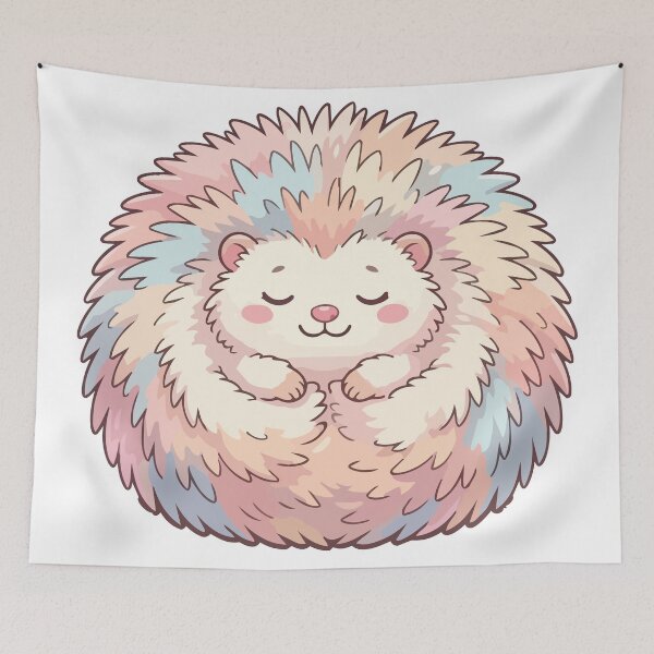 Item preview, The Forbidden Pillow Cute Sleepy Porcupine designed and sold by Petzzz.