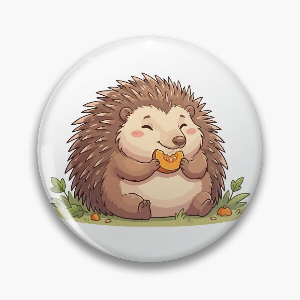 Item preview, Cute Ouch Potato Porcupine Eating Pumpkin designed and sold by Petzzz.