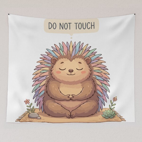 Item preview, Do Not Touch Introvert Mascot Cute Porcupine designed and sold by Petzzz.