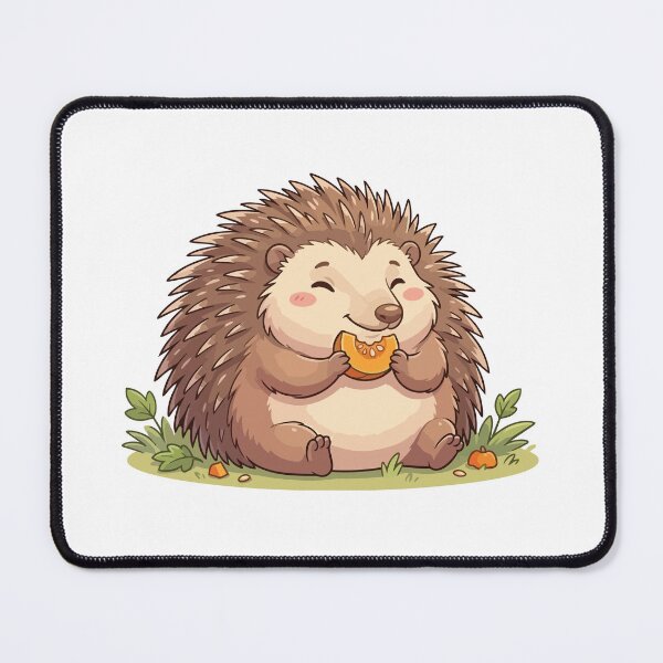Item preview, Cute Ouch Potato Porcupine Eating Pumpkin designed and sold by Petzzz.
