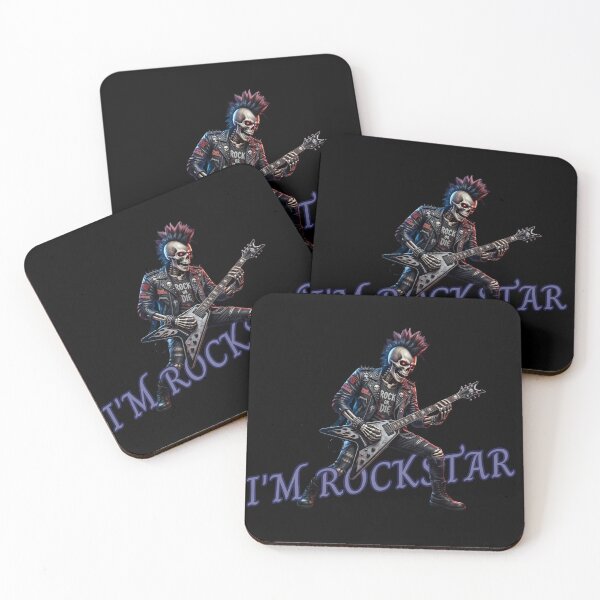 Item preview, Rockstar - Punk Rock Skeleton Guitarist ArtRockstar Skeleton designed and sold by thazinart.