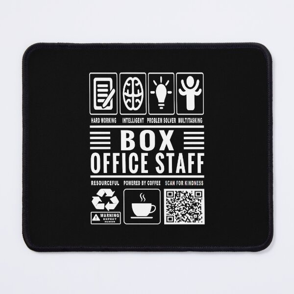 Item preview, Funny Box Office Staff Job Description Icons QR Code designed and sold by MerchMaxxing.