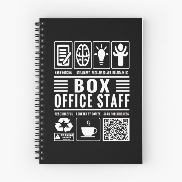 Item preview, Funny Box Office Staff Job Description Icons QR Code designed and sold by MerchMaxxing.