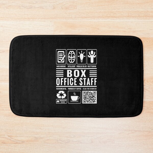 Item preview, Funny Box Office Staff Job Description Icons QR Code designed and sold by MerchMaxxing.