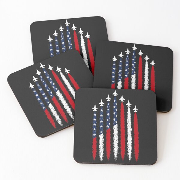 Item preview, Patriotic Red White Blue American Flag Fighter Jets 4th July designed and sold by CriseldaBruning.
