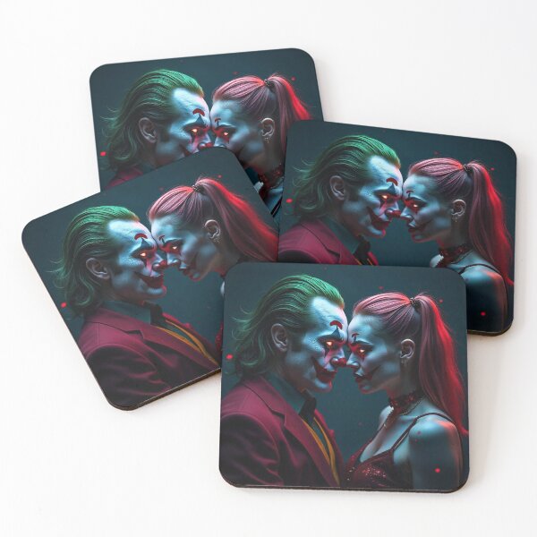 Item preview, Neon Joker and Harley Quinn Design designed and sold by JanjjaSoulInk.