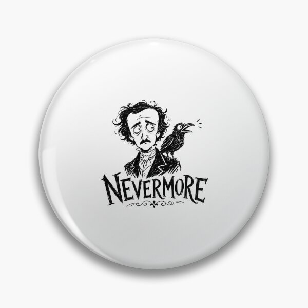 Item preview, Nevermore Edgar Allan Poe Raven Portrait Art designed and sold by Fenay Designs.