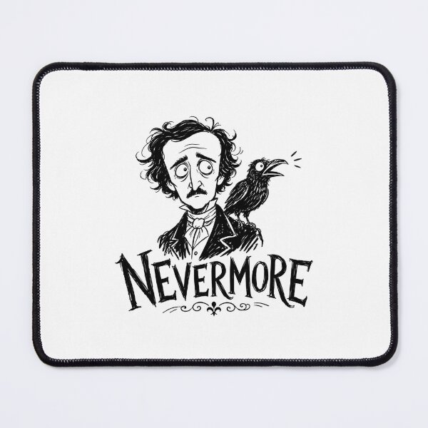 Item preview, Nevermore Edgar Allan Poe Raven Portrait Art designed and sold by Fenay Designs.