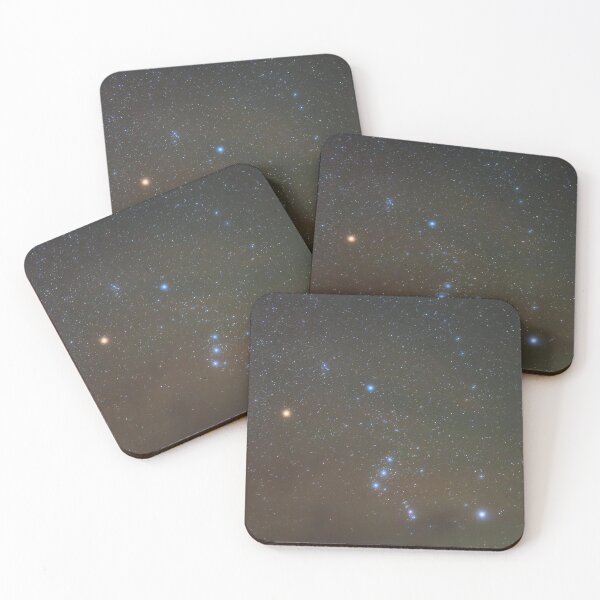 Item preview, Orion constellation on orange background photo designed and sold by lorelei-stars.