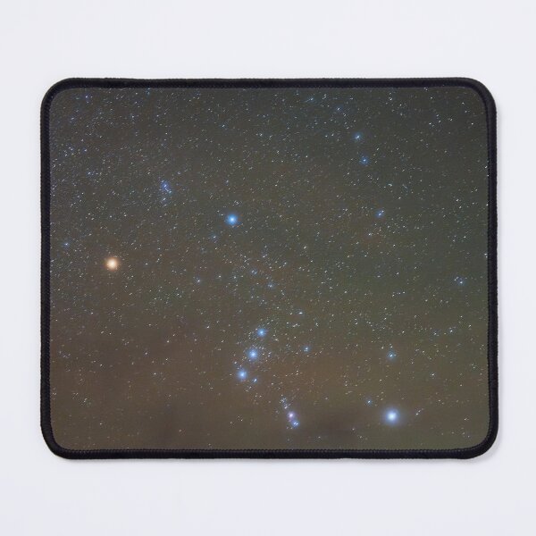 Item preview, Orion constellation on orange background photo designed and sold by lorelei-stars.