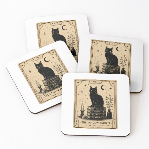 Item preview, The Shadow Knower Black Cat Tarot designed and sold by LovelyCatGalaxy.
