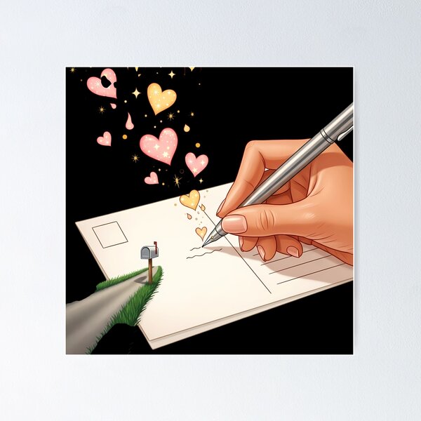 Item preview, Love Letter Postcard Magical Journey designed and sold by AbanoubStore.