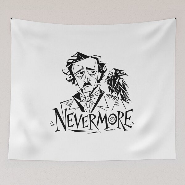 Item preview, Nevermore Geometric Edgar Allan Poe Raven Design designed and sold by Fenay Designs.