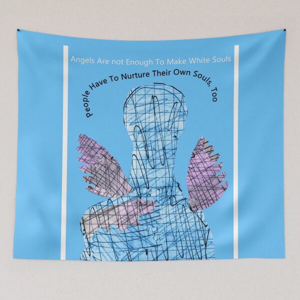 Item preview, Angels Are Not Enough To Make White Souls (Drawing by ACCI) designed and sold by VanyssaGraphics.