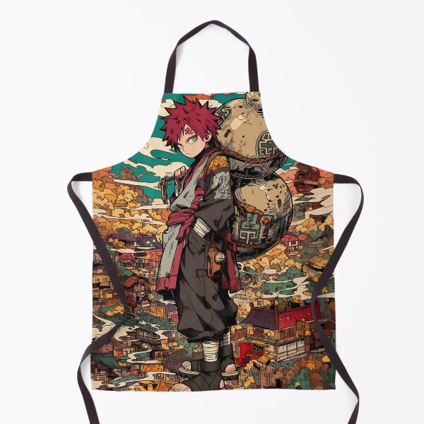 Item preview, Gaara Desert Guardian Anime Wallpaper | Retro Manga Sand Shinobi Aesthetic Art Print designed and sold by Dyan4.