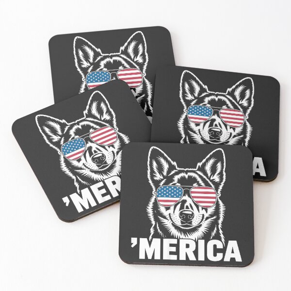 Item preview, Patriotic USA American Flag 4th of July Australian Kelpie designed and sold by CriseldaBruning.