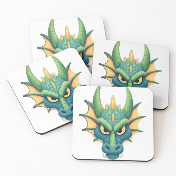 Item preview, Green Dragon Mascot Logo Vibrant Fantasy Gaming Illustration designed and sold by DesignArtist.ia.