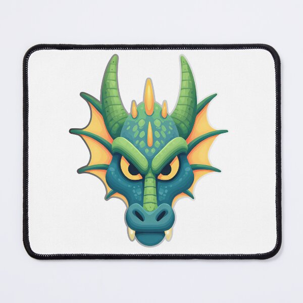 Item preview, Green Dragon Mascot Logo Vibrant Fantasy Gaming Illustration designed and sold by DesignArtist.ia.
