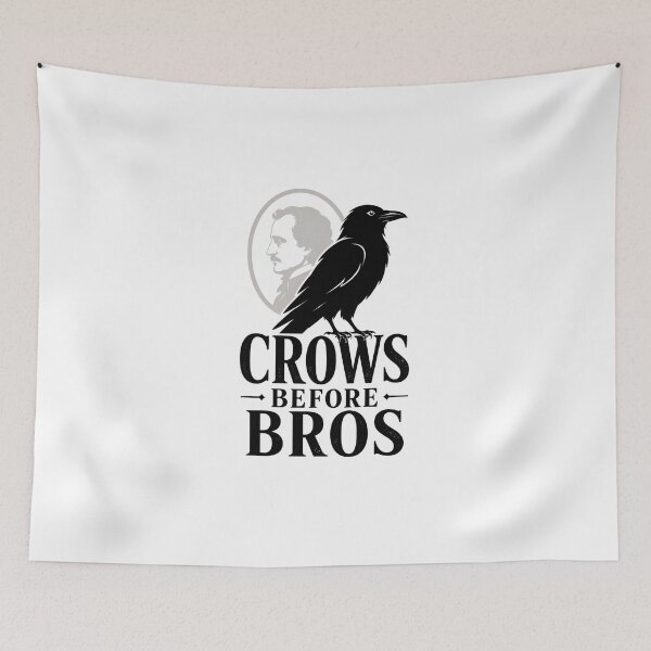 Item preview, Crows Before Bros Edgar Allan Poe Raven Silhouette designed and sold by Fenay Designs.