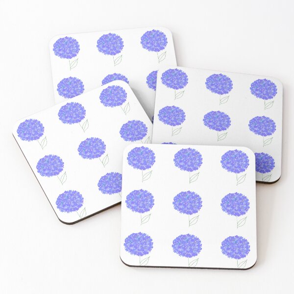 Item preview, Minimalist Purple Hydrangea Floral Pattern designed and sold by Kazewalk.